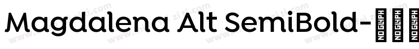 Magdalena Alt SemiBold字体转换